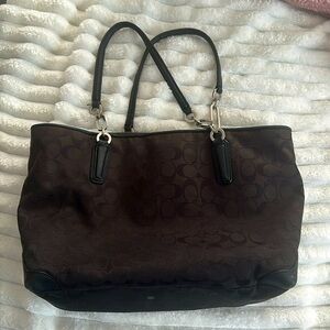 Black coach purse